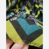 شال موهر طرح دار